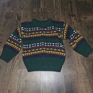 Vintage Architect Fair Isle Striped Sweater